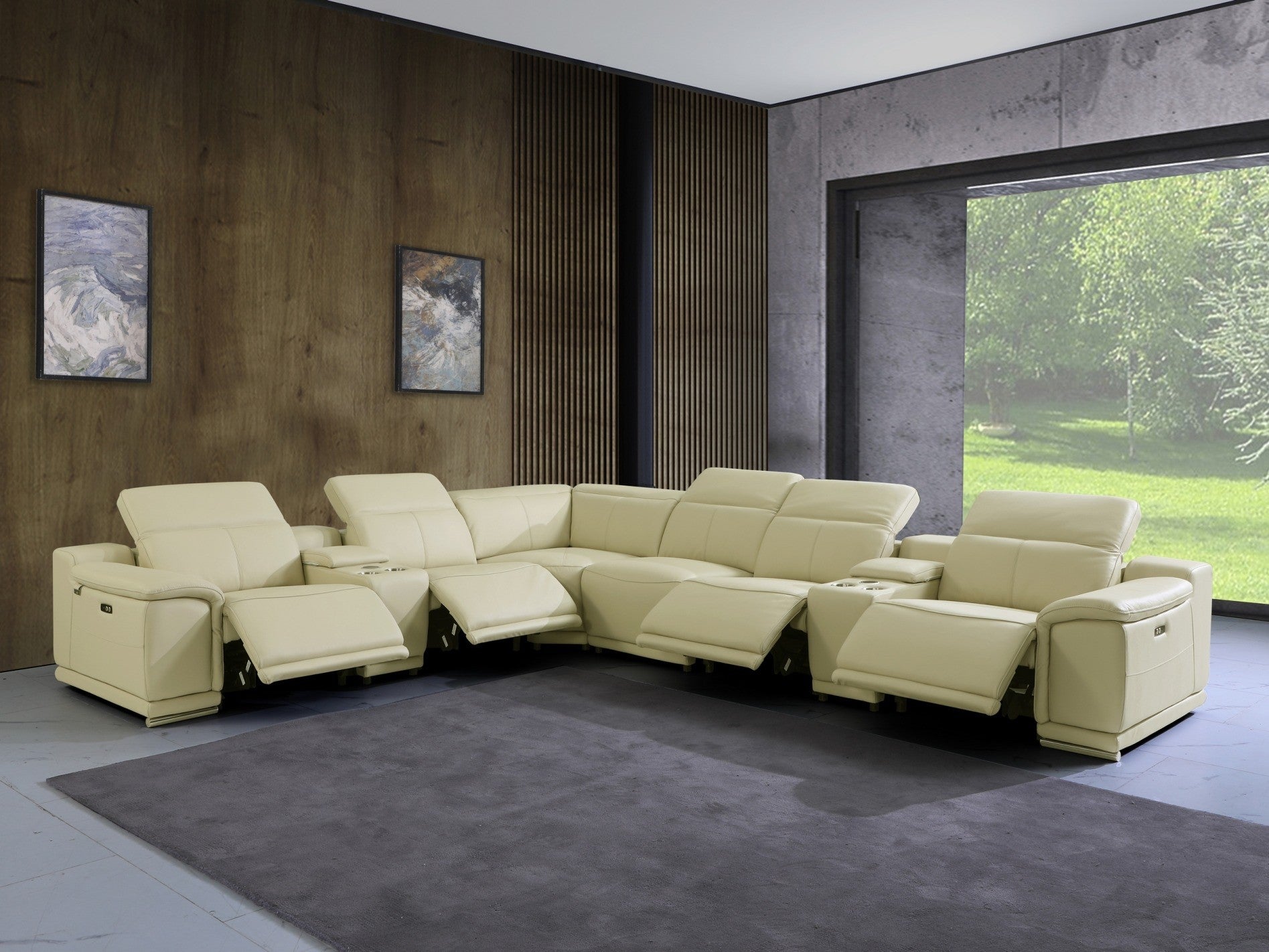 8 piece best sale reclining sectional