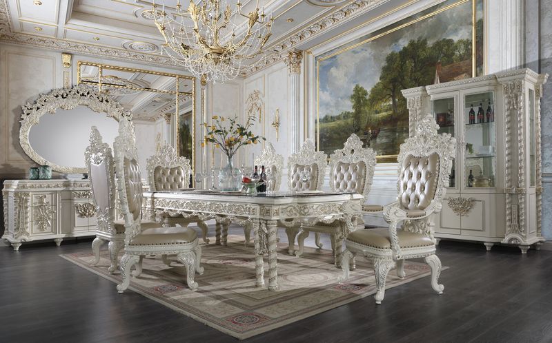 Luxury white dining online table