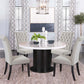 Sherry 5 Pc Marble Top Dining Set - 4 Chair Options