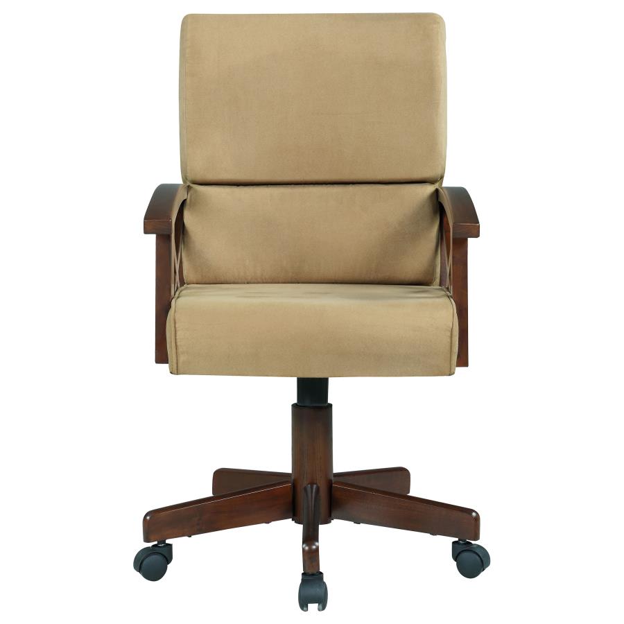 Marietta Upholstered Arm Chair w/Casters