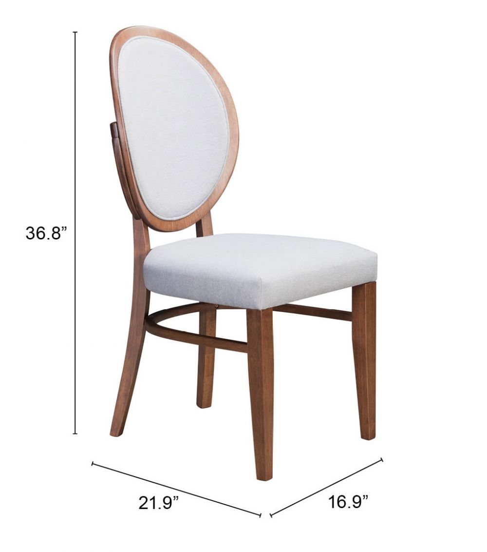 Regents 100982 Dining Chair Walnut Finish