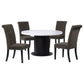 Sherry 5 Pc Dining Set 115490-S5BV - Brown Velvet