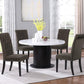 Sherry 5 Pc Dining Set 115490-S5BV - Brown Velvet