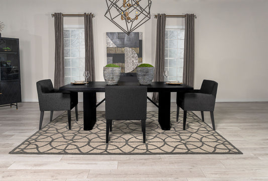 Catherine 5-7 Pc Black Dining Collection by Coaster