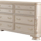 Cosmos Furniture Victoria Pearl Finish Bedroom Set