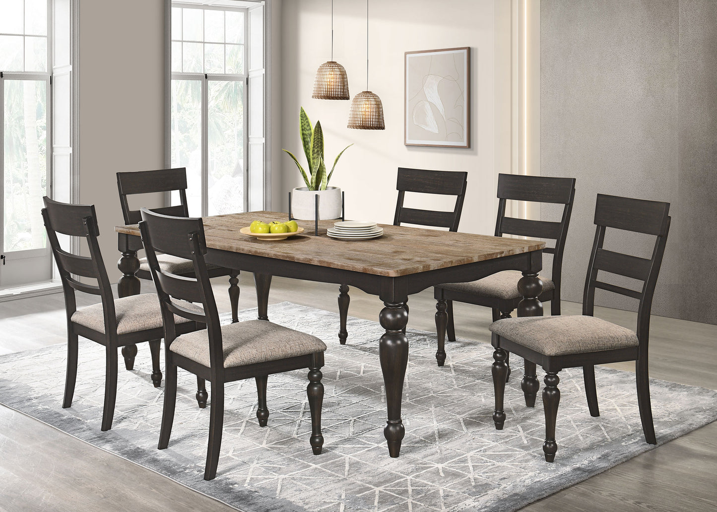 Bridget 7 Pc Dining Collection - Coaster 108221