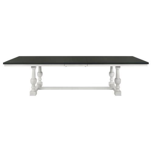 Aventine 112" Extension Dining Table Vintage Charcoal