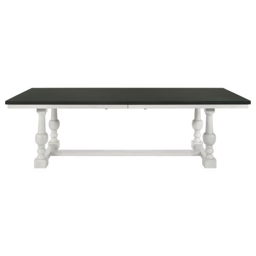 Aventine 112" Extension Dining Table Vintage Charcoal