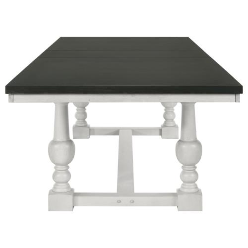 Aventine 112" Extension Dining Table Vintage Charcoal