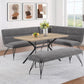 Edgecreek Nook Dining Set - Grey Fabric