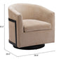 Hanko Swivel Chair Golden Beige 110009