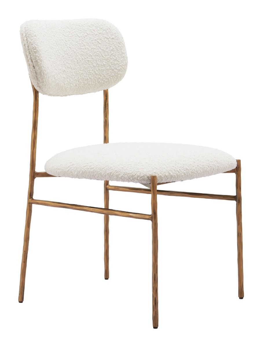 Sydhavnen Dining Chair Cream & Gold 110276