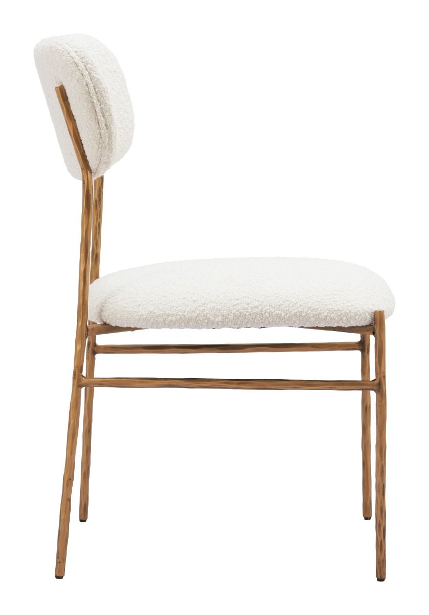 Sydhavnen Dining Chair Cream & Gold 110276