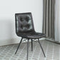 Aiken Tufted Charcoal Side Chairs