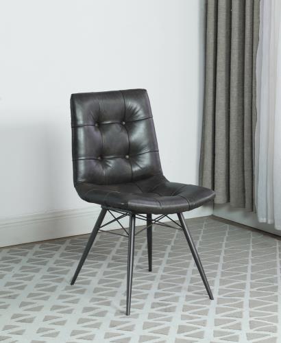 Aiken Tufted Charcoal Side Chairs