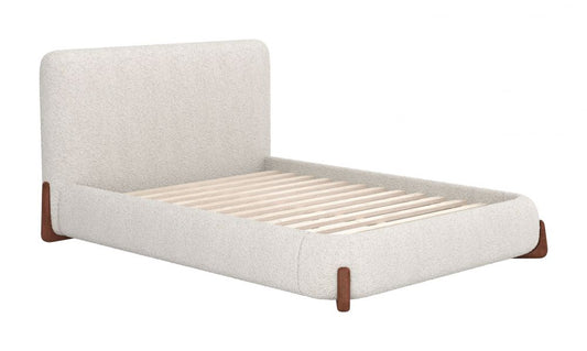 Baris Queen Bed Ivory 110663