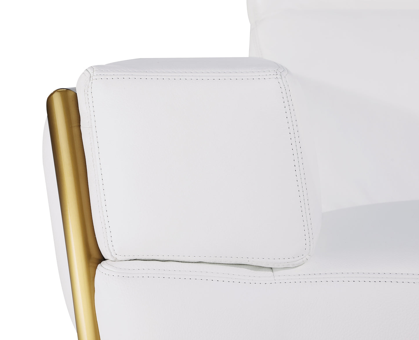 Global United 1111 Sofa - White Italian Leather