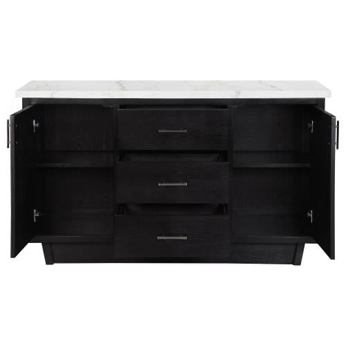 Sherry 3-Drawer Marble Top Sideboard 115515