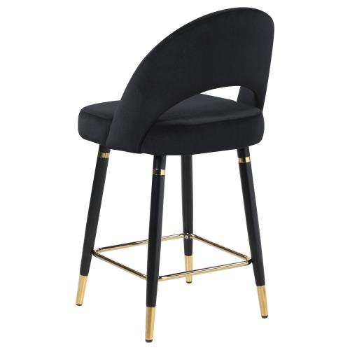 Colección de comedor Glam de 5 piezas en negro Ellie 115558-S5