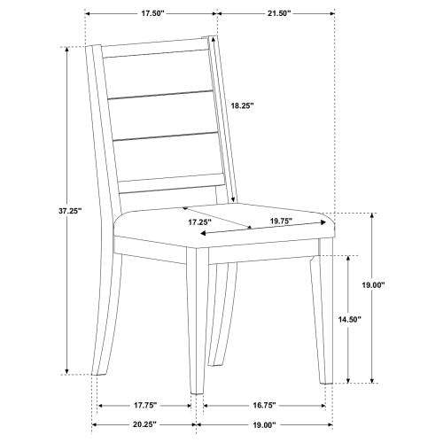 Juego de comedor Elodie de 5 a 7 piezas en dos tonos con hoja extensible