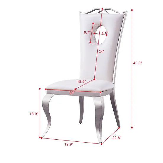 Artisan Furniture DCK98 Silla de comedor blanca