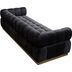 Image Black Velvet Sofa