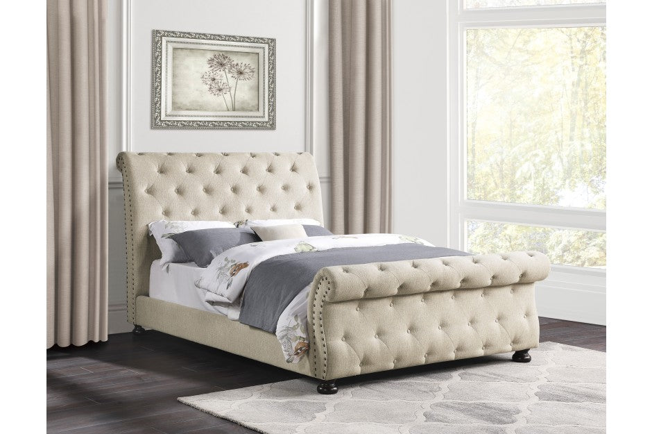 Crofton Classic Sleigh Bed by Homelegance