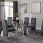 Best Quality Glam 7 Pc Dining Set Glass Top - 4 Chair Options