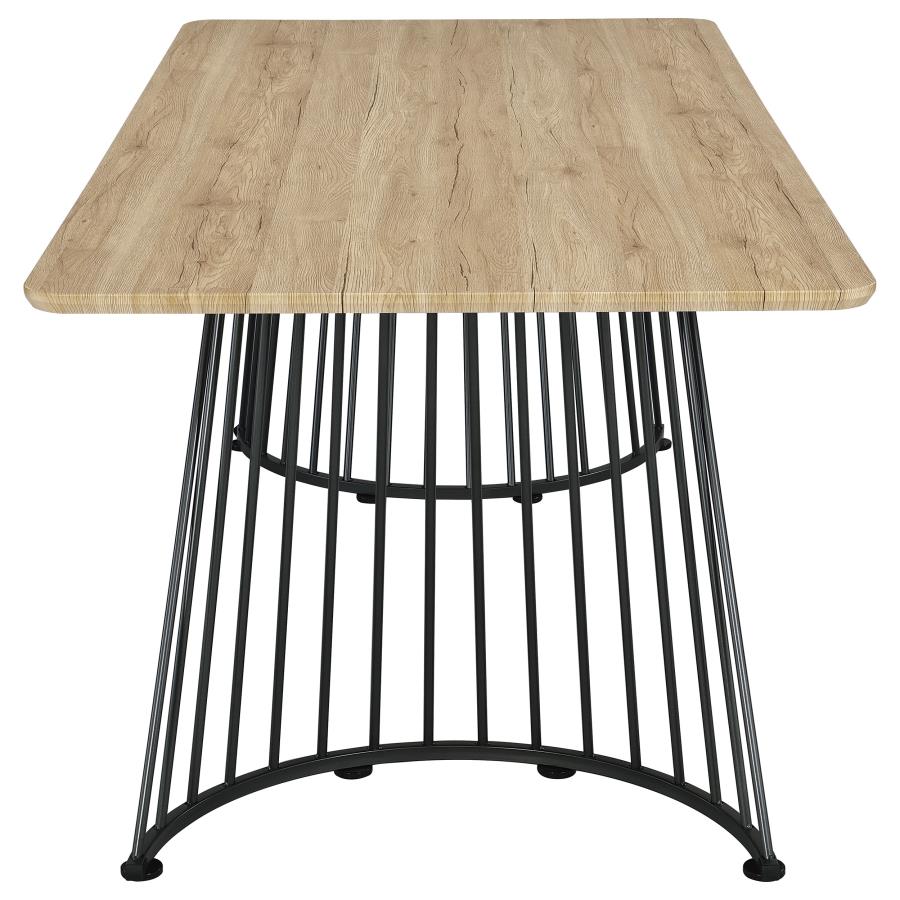 Mesa de comedor con base en forma de remolino Altus Roble natural 193531