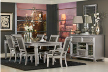 Bevelle 7 Pc Silver Dining Collection w/Extension