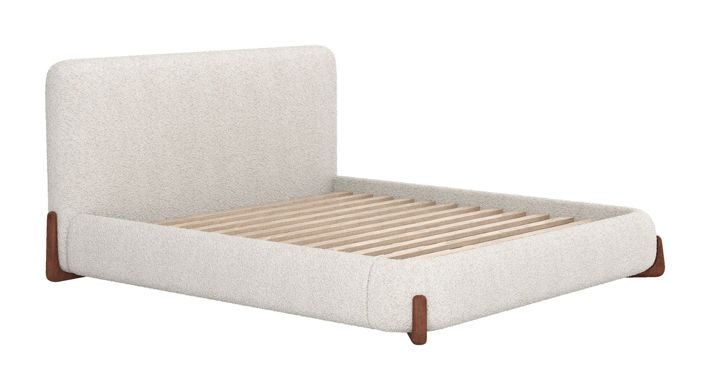 Baris Queen Bed Ivory 110663