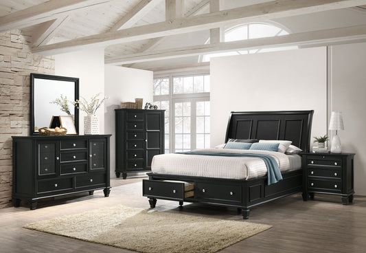 Sandy Beach 4 Pc Bedroom Set 201329 - King Bed