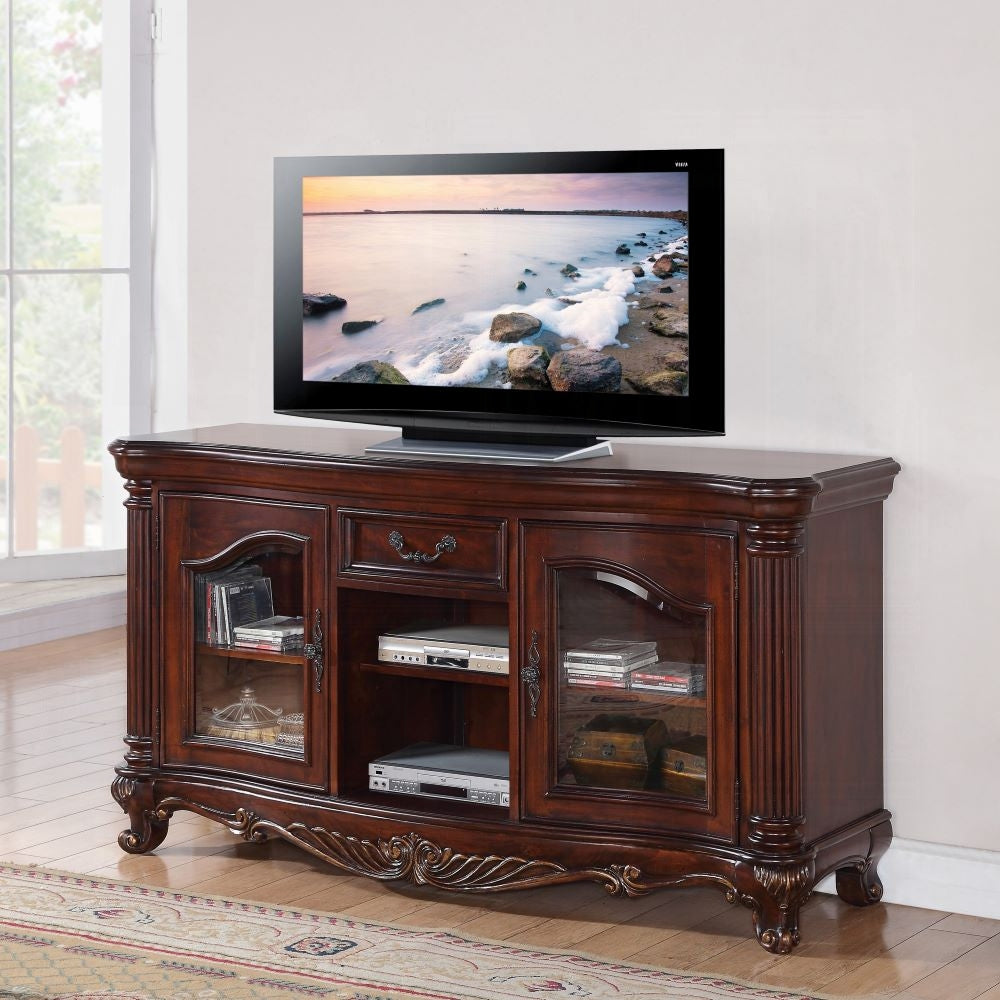 Remington TV Stand Brown Cherry Finish 20278