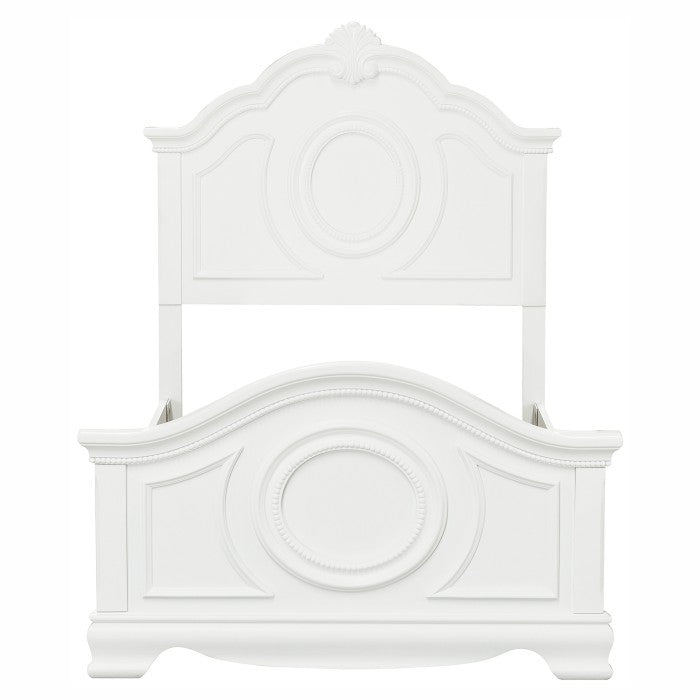 Lucinda 4 Pc White Youth Bedroom Set