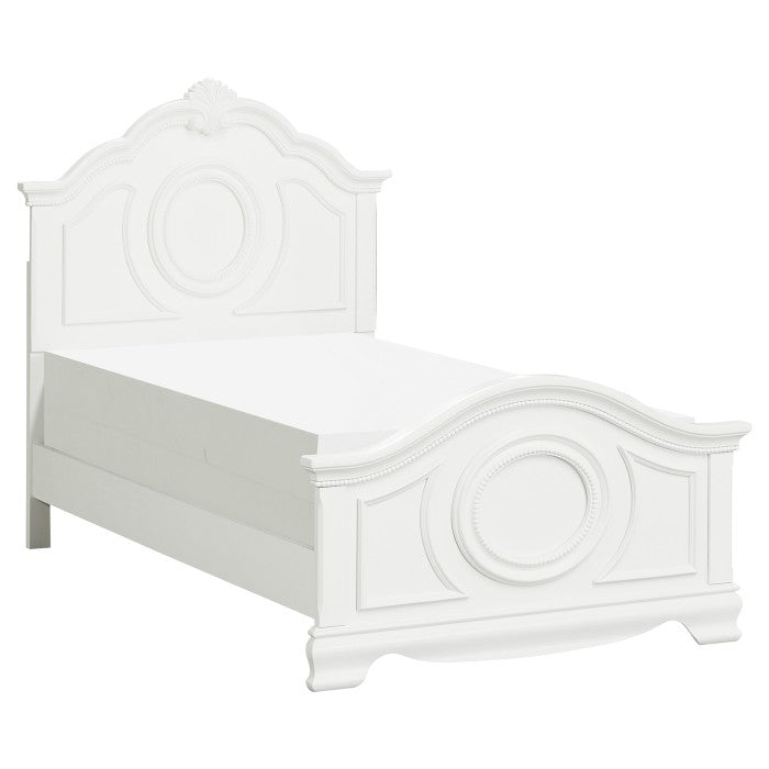 Lucinda 4 Pc White Youth Bedroom Set