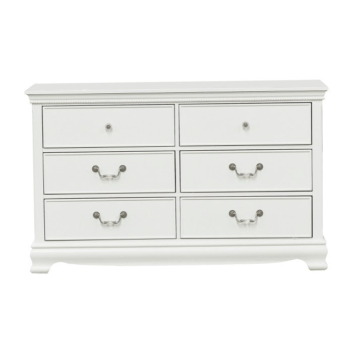 Lucinda 4 Pc White Youth Bedroom Set