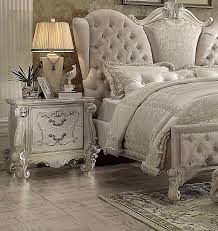 Versailles 4 Pc Bedroom Collection - Ivory Velvet