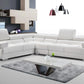 ESF 2119 White Top Grain Leather Sectional