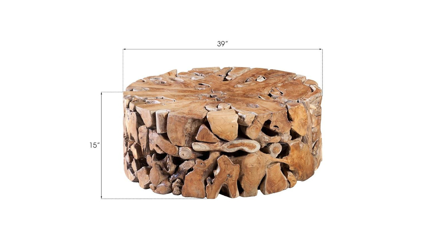 Teak Chunk Coffee Table ID65143