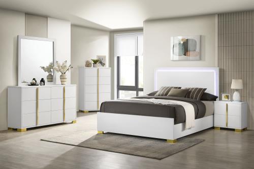 Marceline 4 Pc White Bedroom Set 222931