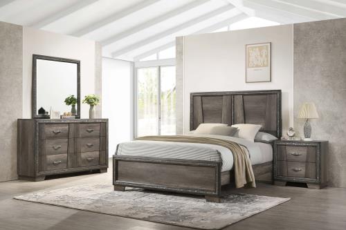 Janine 4 Pc Grey Bedroom Set by Coaster