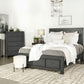 Lorenzo 5 Pc Dark Gray Bedroom Collection