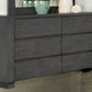 Lorenzo 5 Pc Dark Gray Bedroom Collection