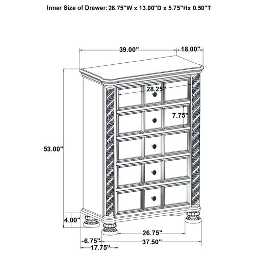 Emmett 224445 Walnut Chest