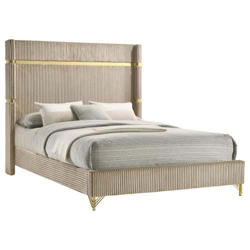 Cama tamaño king oriental tapizada Lucia 224731KE