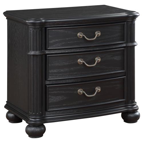 Celina Black Finish 4 Pc Bedroom Set by Coaster