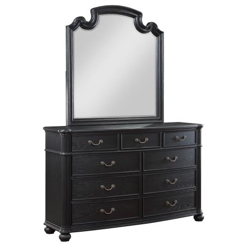 Celina Black Finish 4 Pc Bedroom Set by Coaster