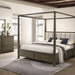 Gran Park 4 Pc Canopy Bedroom Set Dark Cocoa