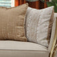 Cora Modern Style Beige Sofa in Gold finish Cosmos Furniture