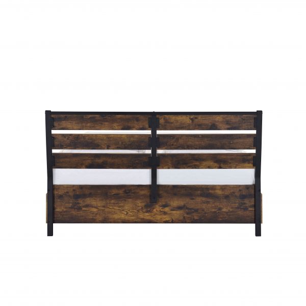 Juvanth Industrial Chic Bedroom - Rustic Oak & Black